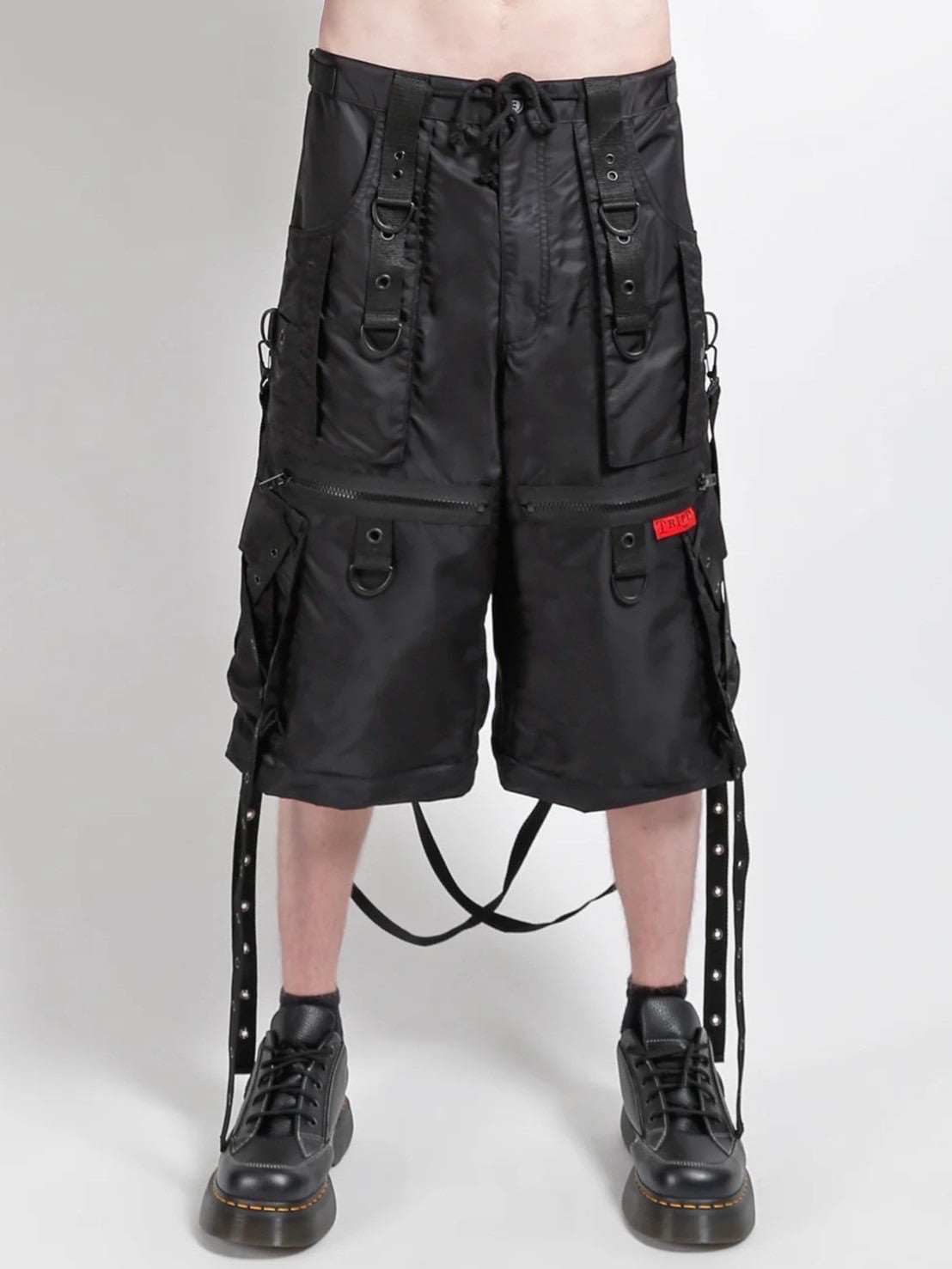 【TRIPP nyc】X STRAP SPACE OUT PANT[NY7296M] / 【トリップ ニューヨーク 】ボンテージストラップナイロンワイドパンツ