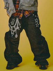 【GALFY】ジャラジャラギャル男デニム