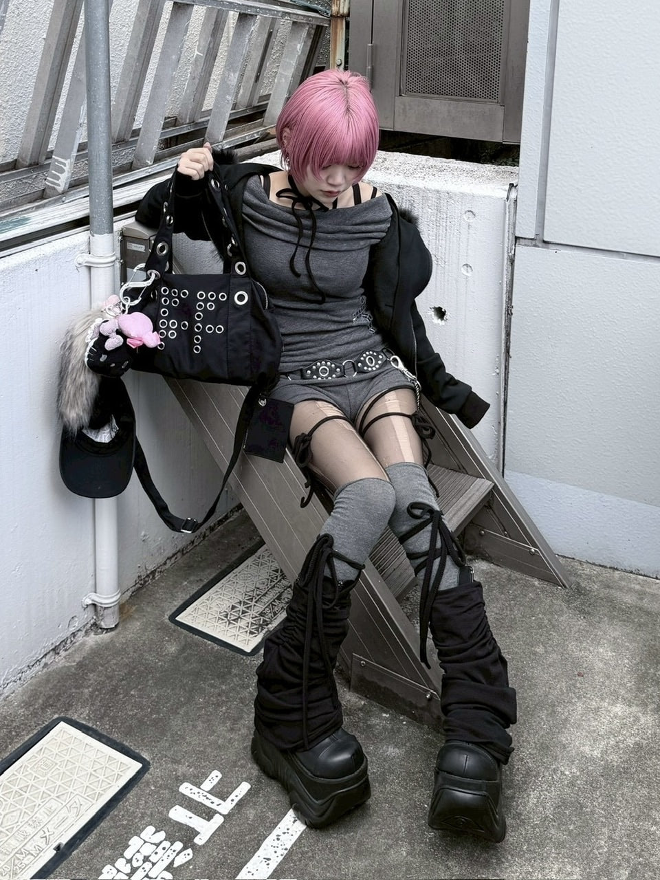 受注制【nmtc +】cross off shoulder long sleeve / 【エヌエムティーシープラス】クロスオフショルダー長袖Tシャツ (3color)