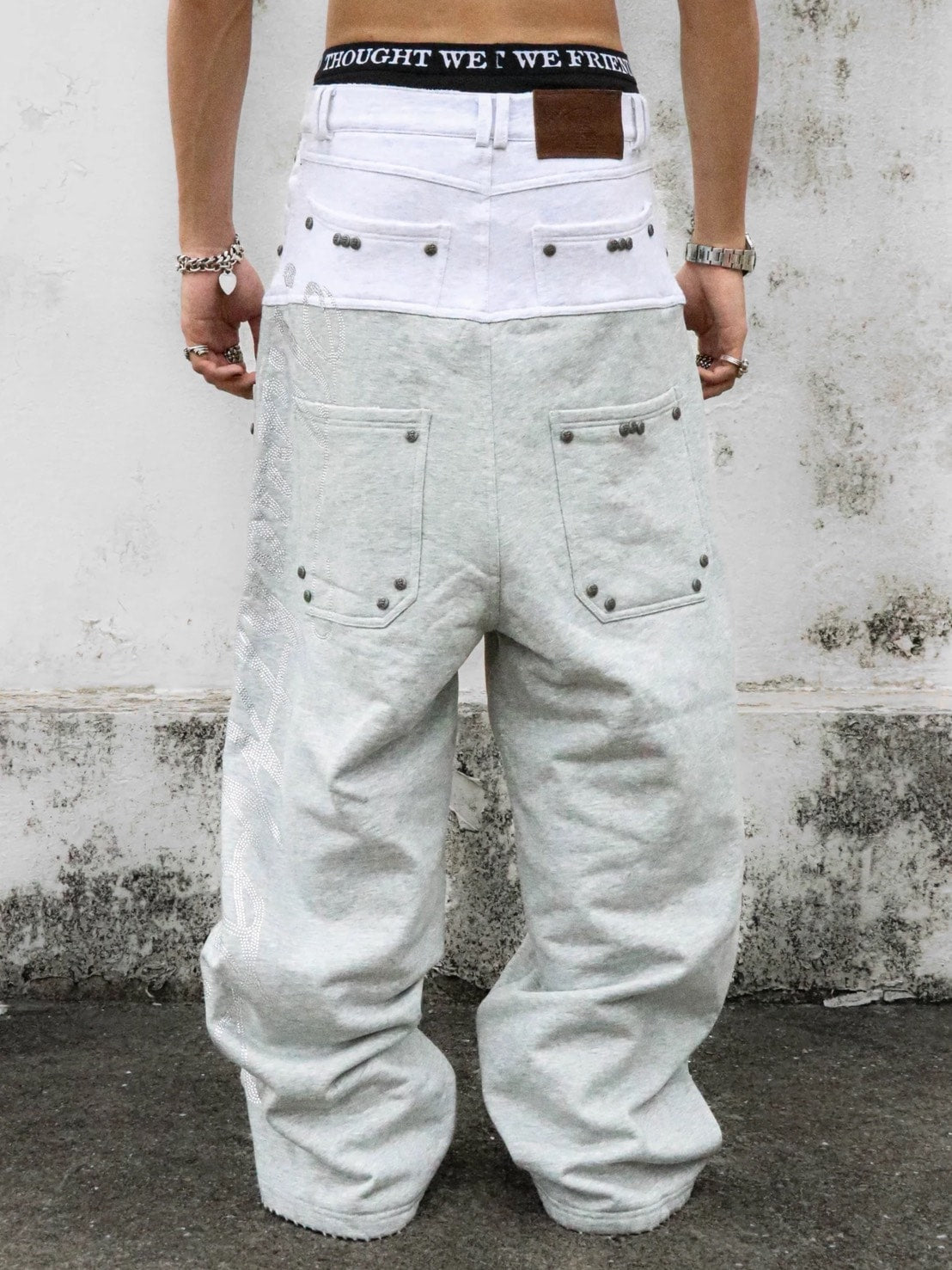 【Thought We Friends】Dray Double-Layered Sweatpants