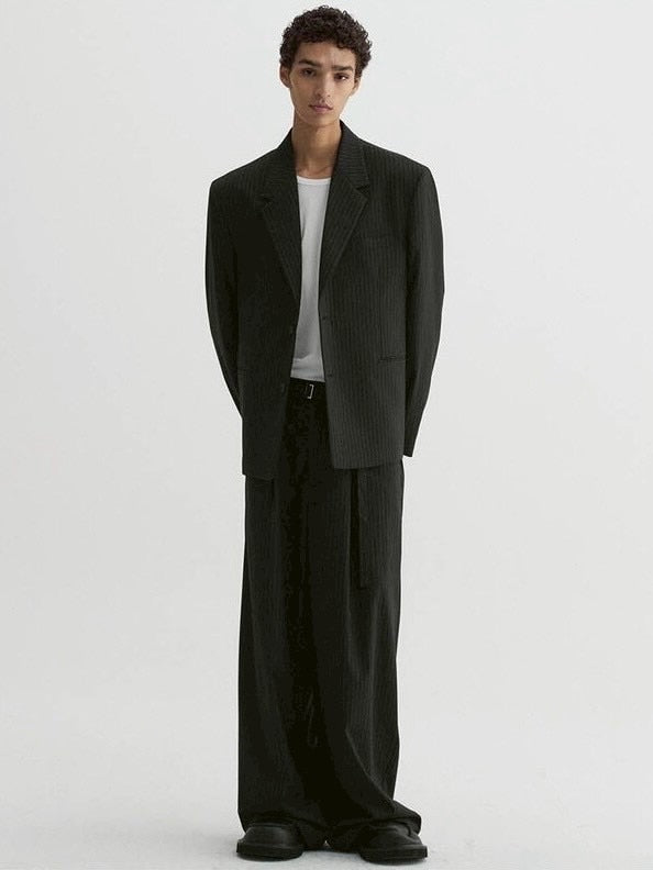 【DNSR】Cinched Stripe Slacks