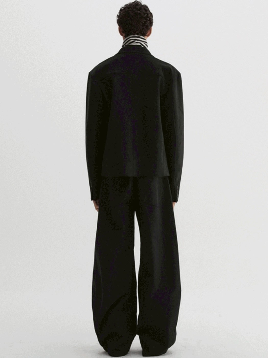 【DNSR】Textured Stripe Turtleneck Long Sleeve