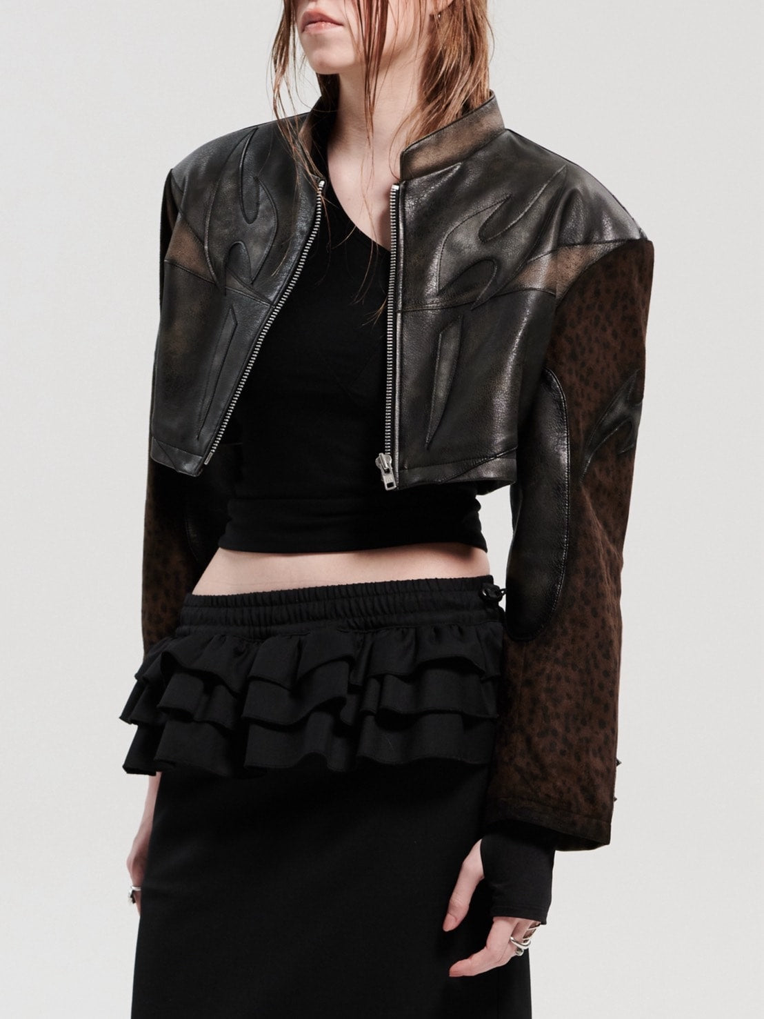 【HOLY NUMBER 7】leopard-colored outerwear