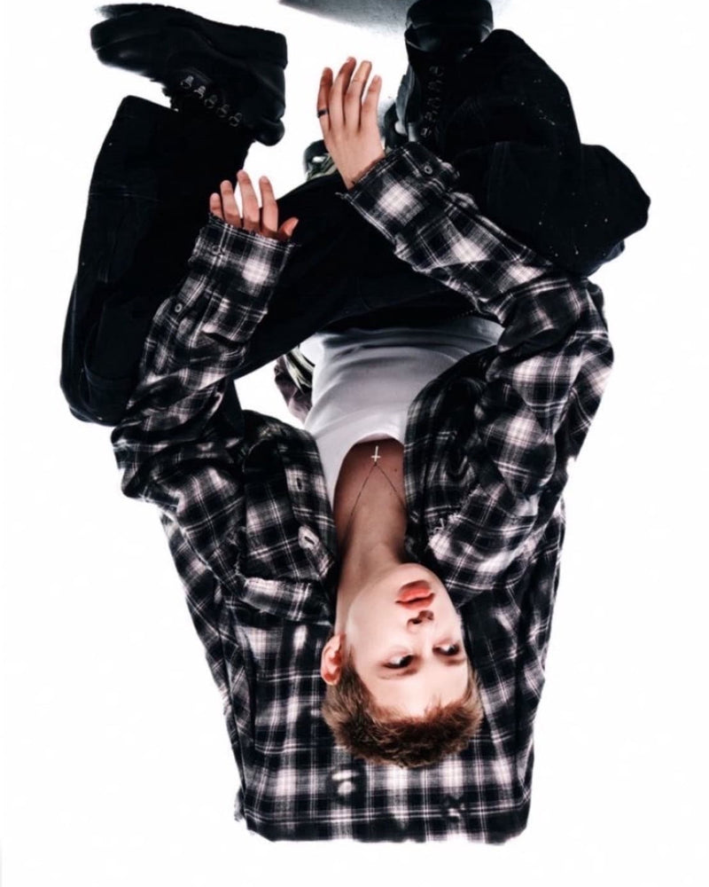 【AAPE X NOMANUAL】AAPE X NOMANUAL PAINTED DOUBLE KNEE DENIM PANTS