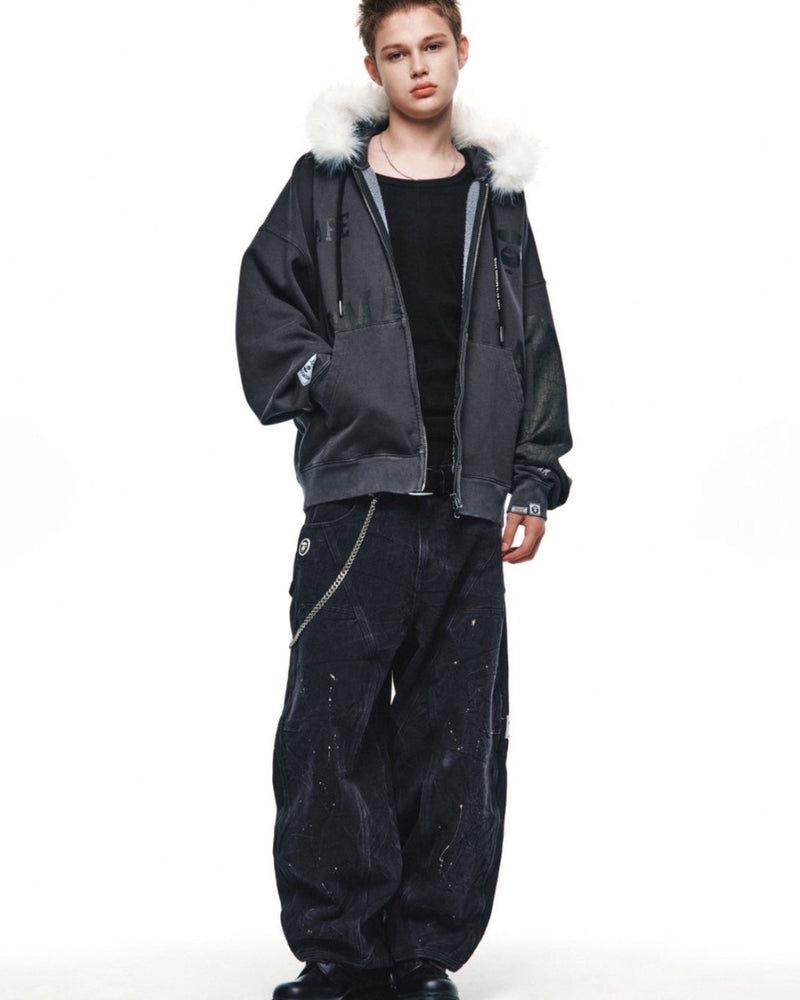 【AAPE X NOMANUAL】AAPE X NOMANUAL HOODIE ZIP-UP 1