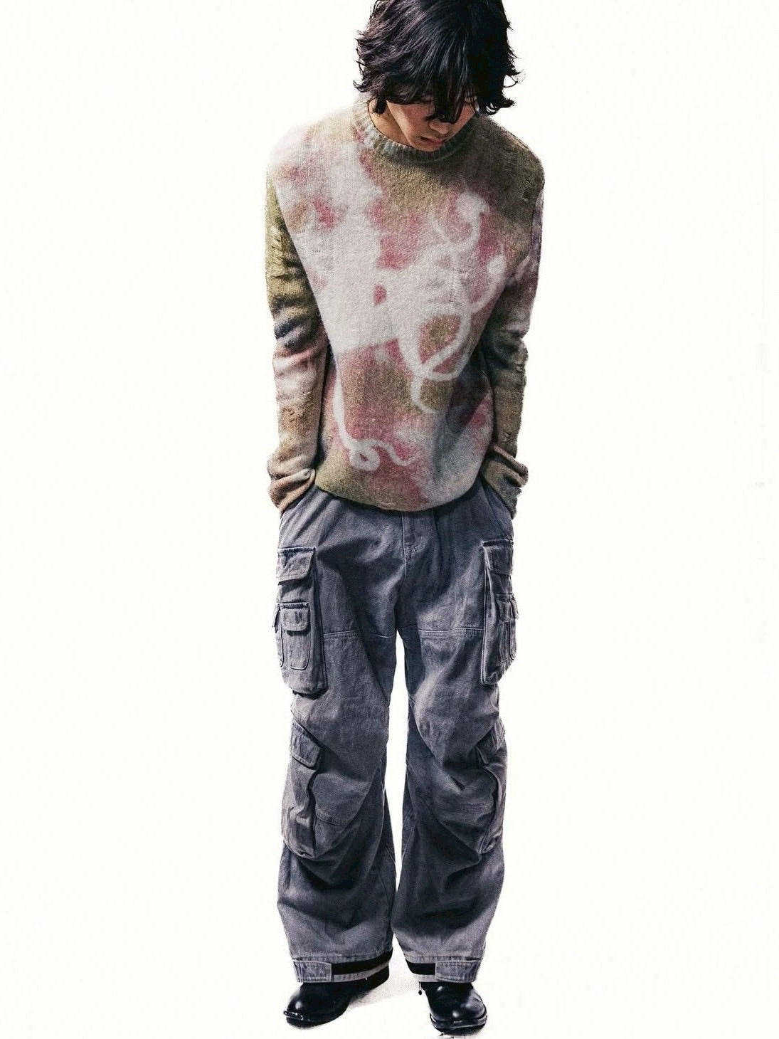 【The Boy Has No Patience】All-Over Textured Print Sweater / 【ザボーイハズノーペーシェンス】タイダイグラフィックセーター