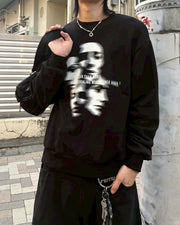 受注制【nmtc +】face sweat shirts / 【エヌエムティーシープラス】フェイススウェットシャツ (2color)