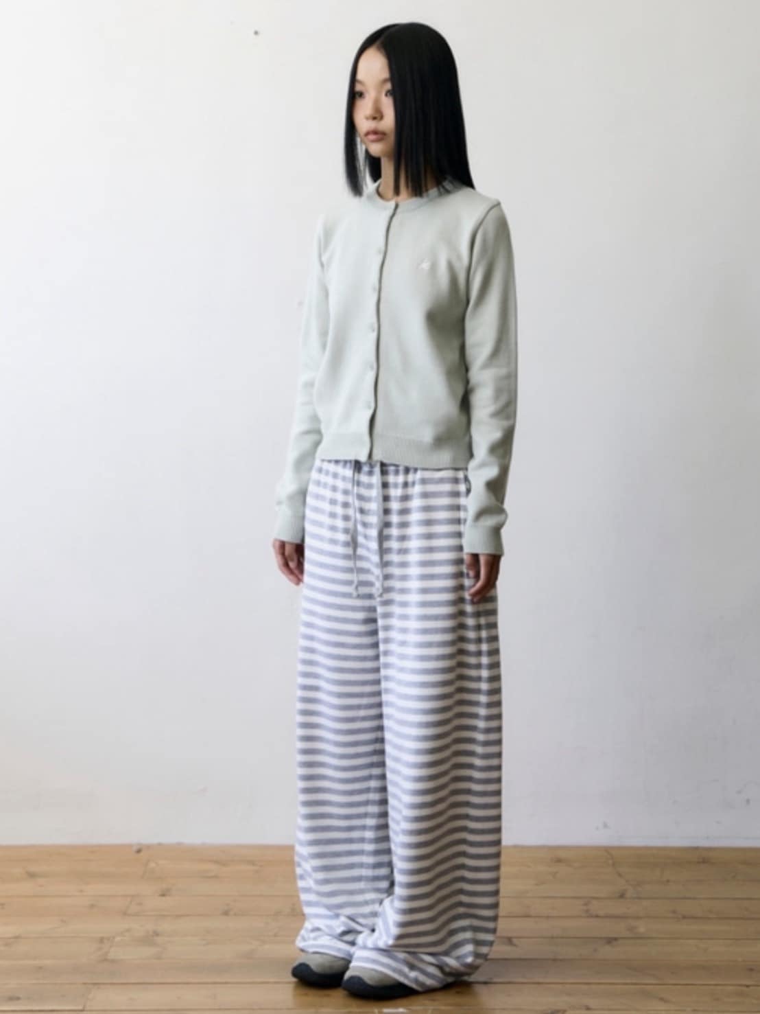 【THECOLDESTMOMENT】TCM stripe sweat pants