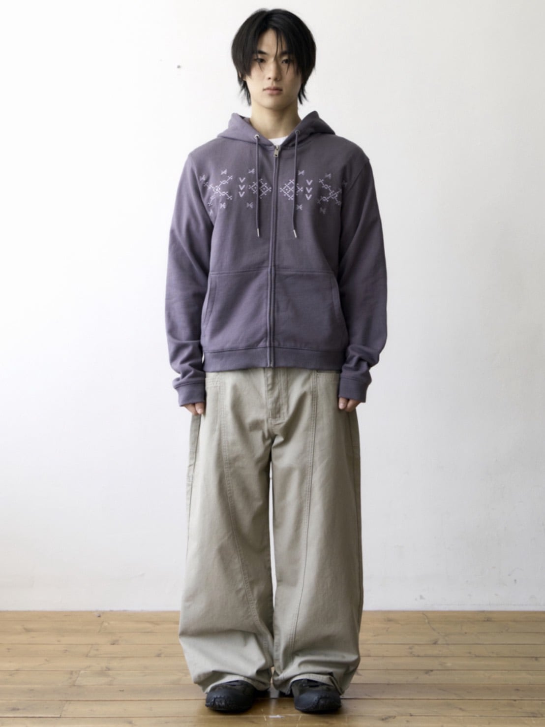 【THECOLDESTMOMENT】TCM nordic hooded zip-up