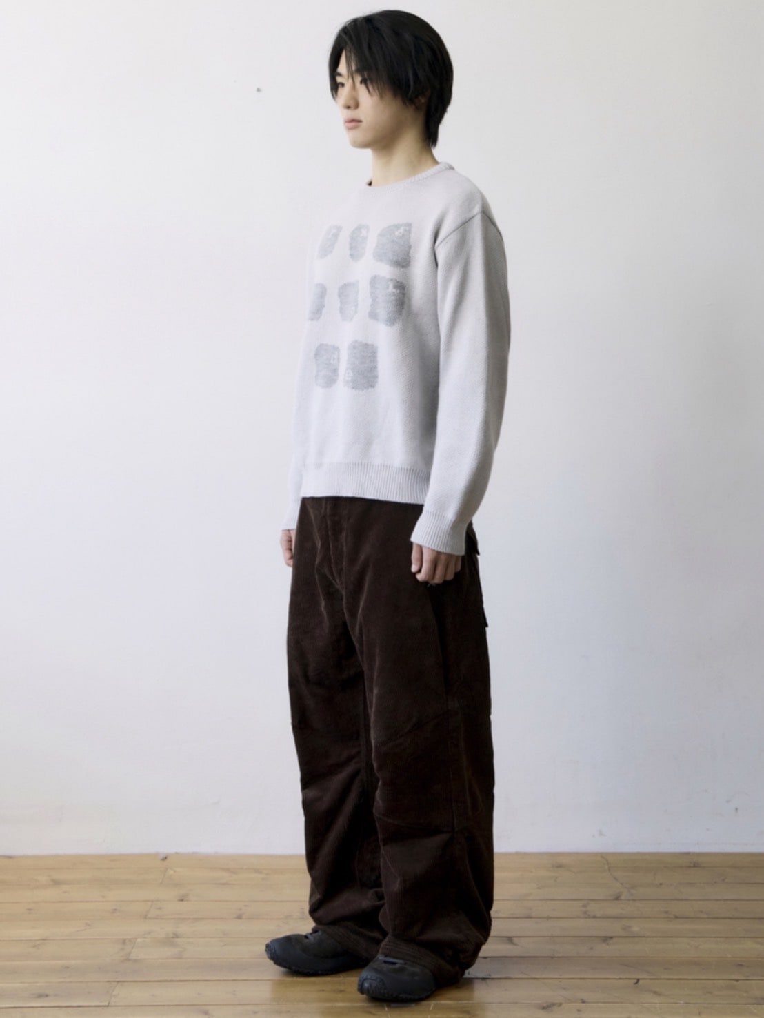 【THECOLDESTMOMENT】TCM typing logo knit