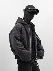 【roaringrad】WASHED HOOD BOMBER