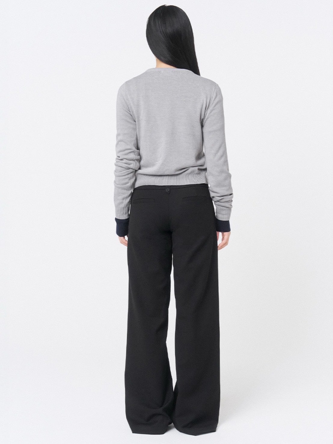 【Miseki seoul】Unbalanced knit cardigan