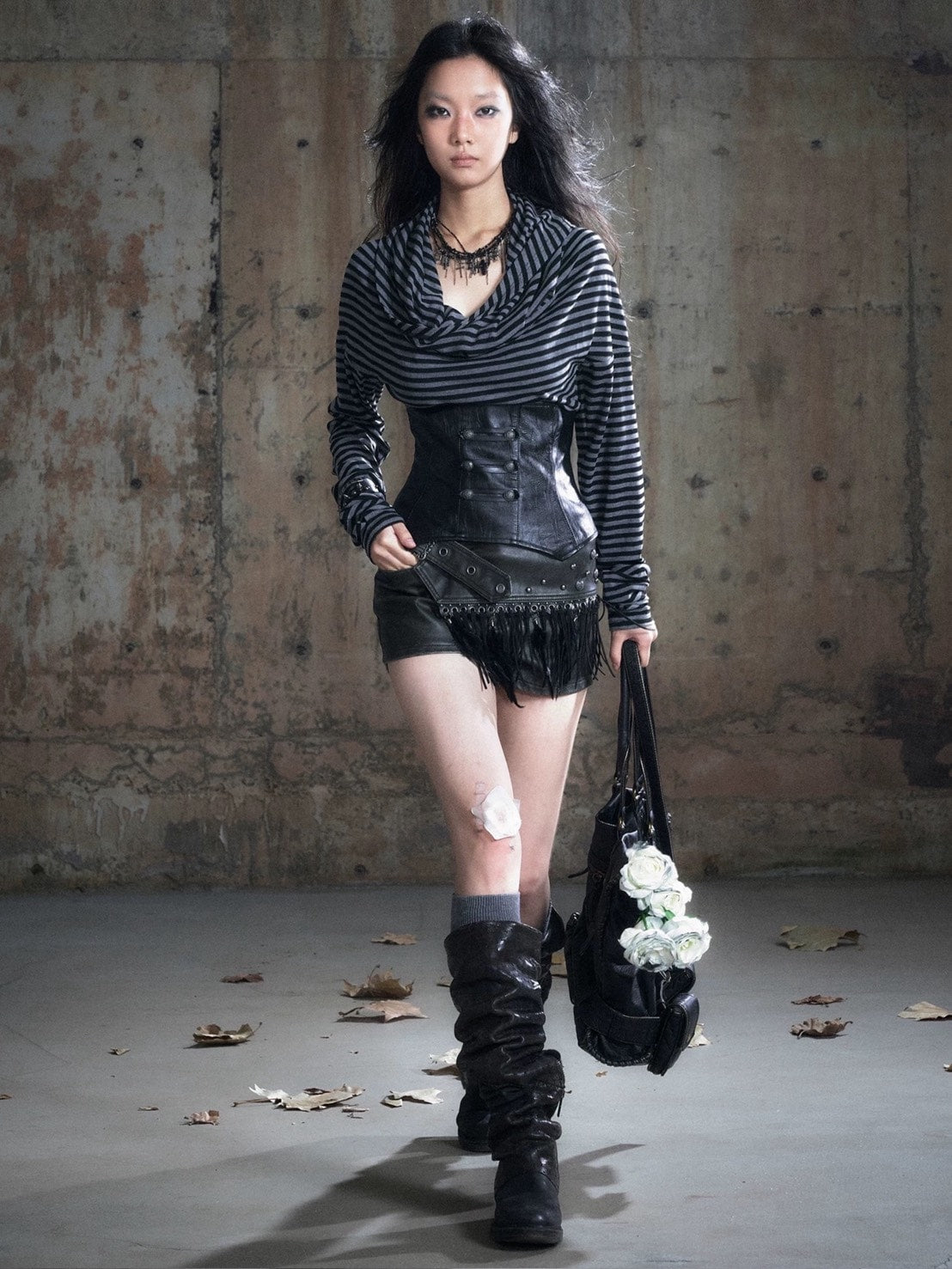 【Cest Nous】Corset Top / 【セヌー】タートルネックコルセットトップス