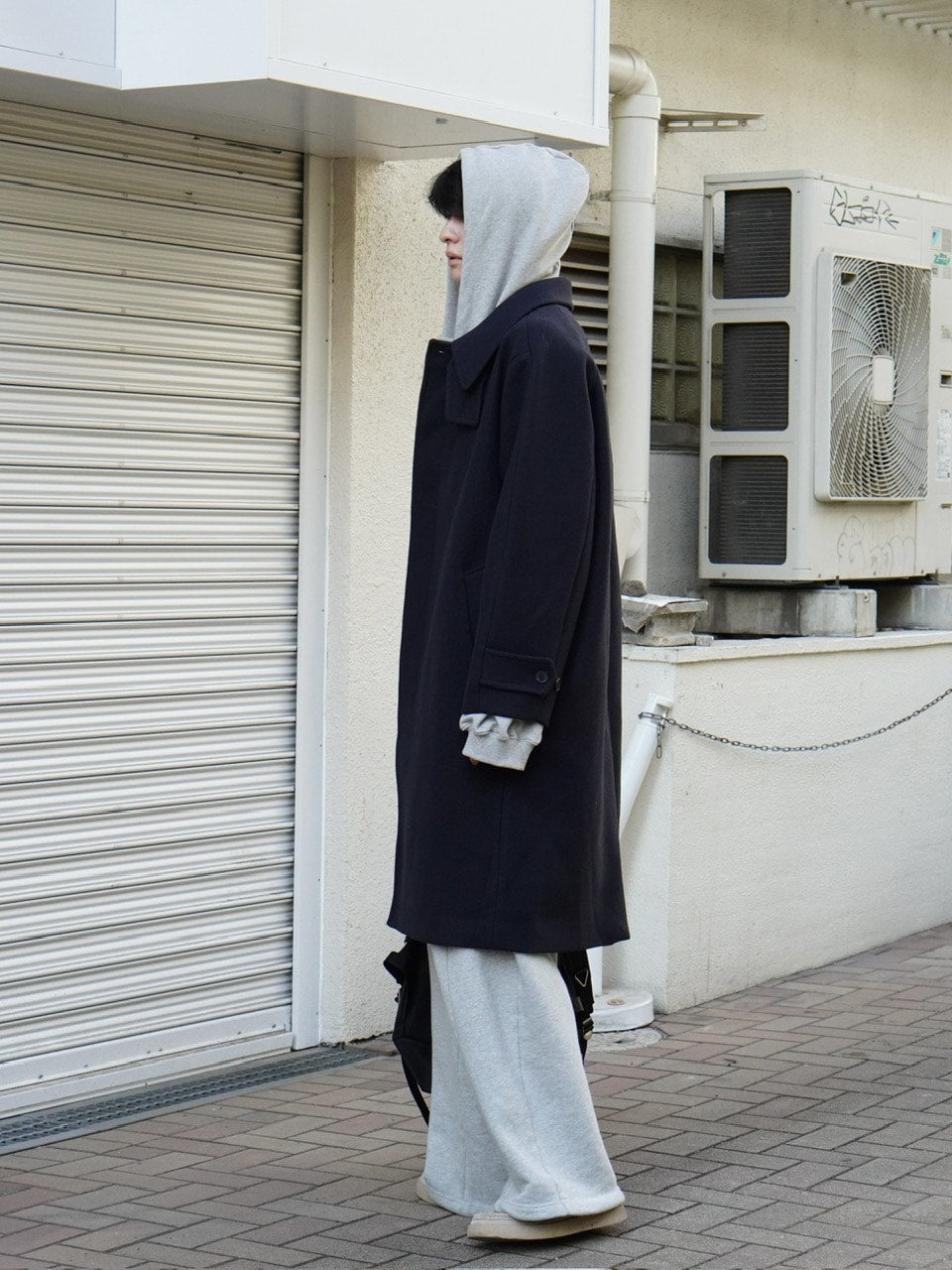 東京店WEB限定受注制【Chikashitsu +】balmacaan coat / 【チカシツプラス】バルマカーンコート (3color)