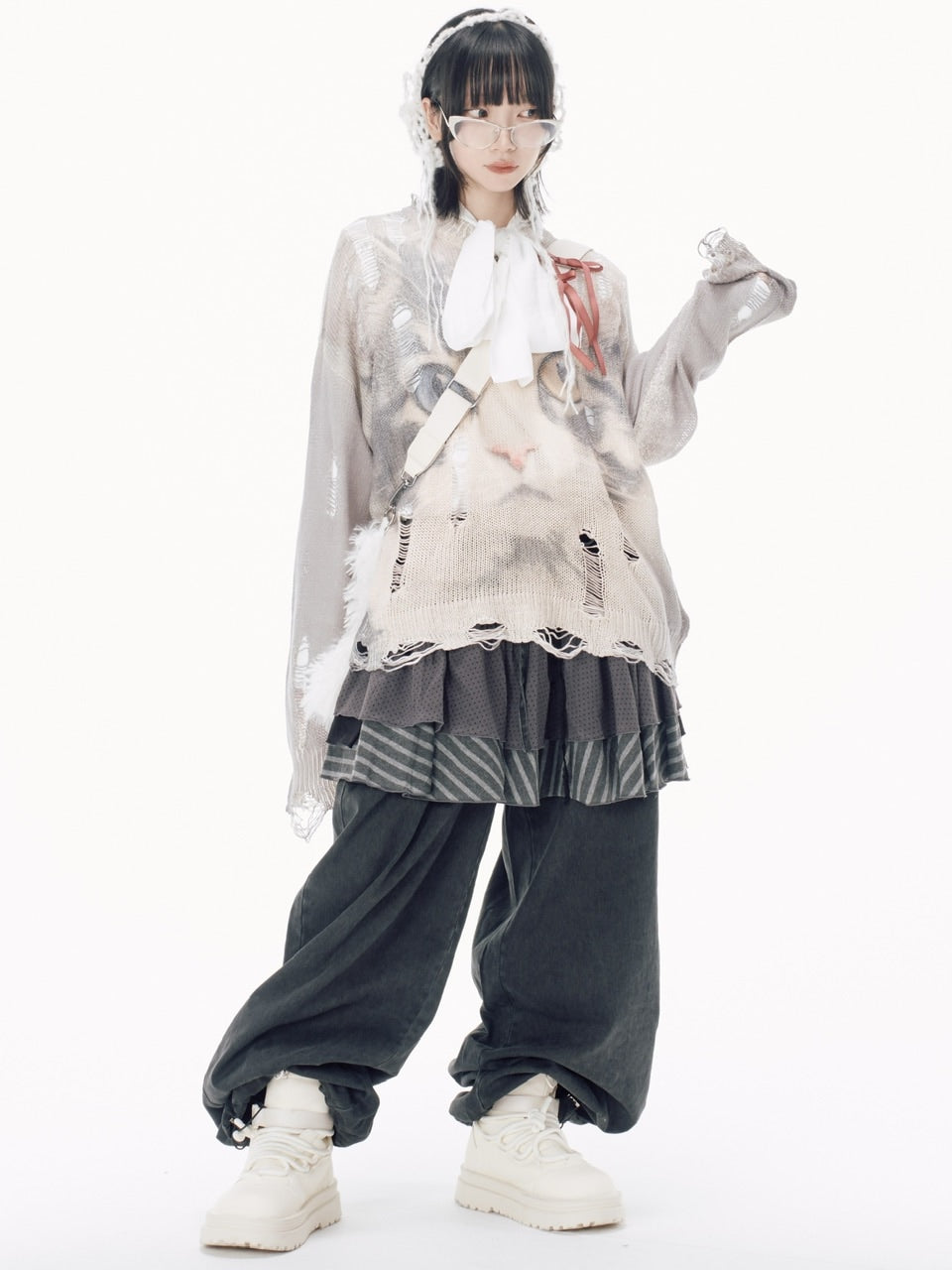 国際配送【Nerd out XU】 round puffer boots / 【ナードアウトエックスユー】ラウンドパフブーツ (2color)