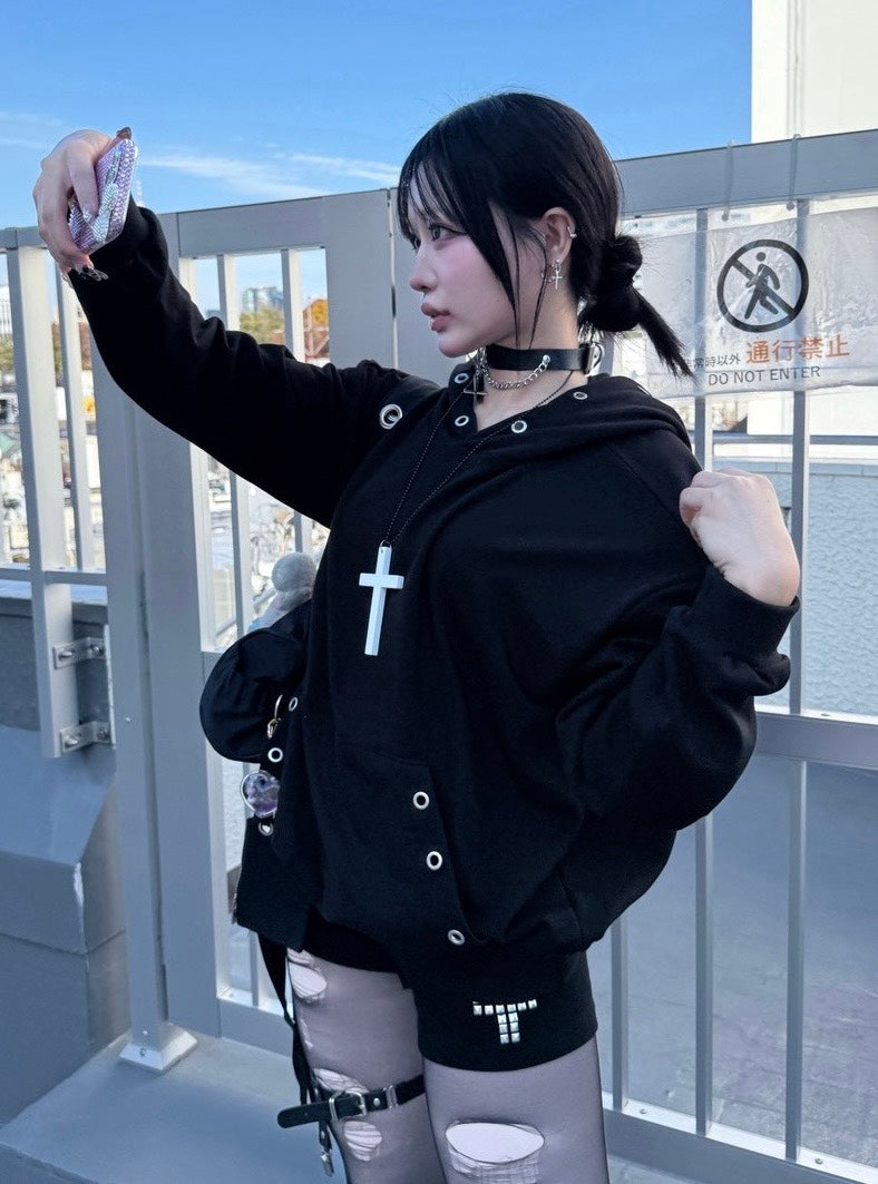 受注制【nmtc +】Eyelet hoodie / 【エヌエムティーシープラス】アイレットパーカー (2color)