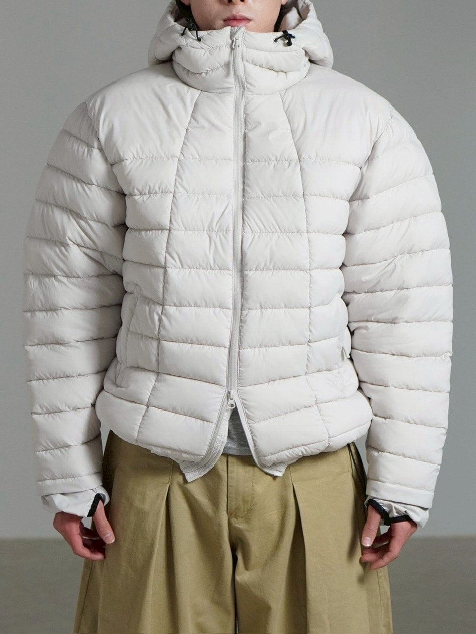 受注制【Chikashitsu +】light volume puffer jacket / 【チカシツプラス】ライトボリュームパファージャケット (3color)