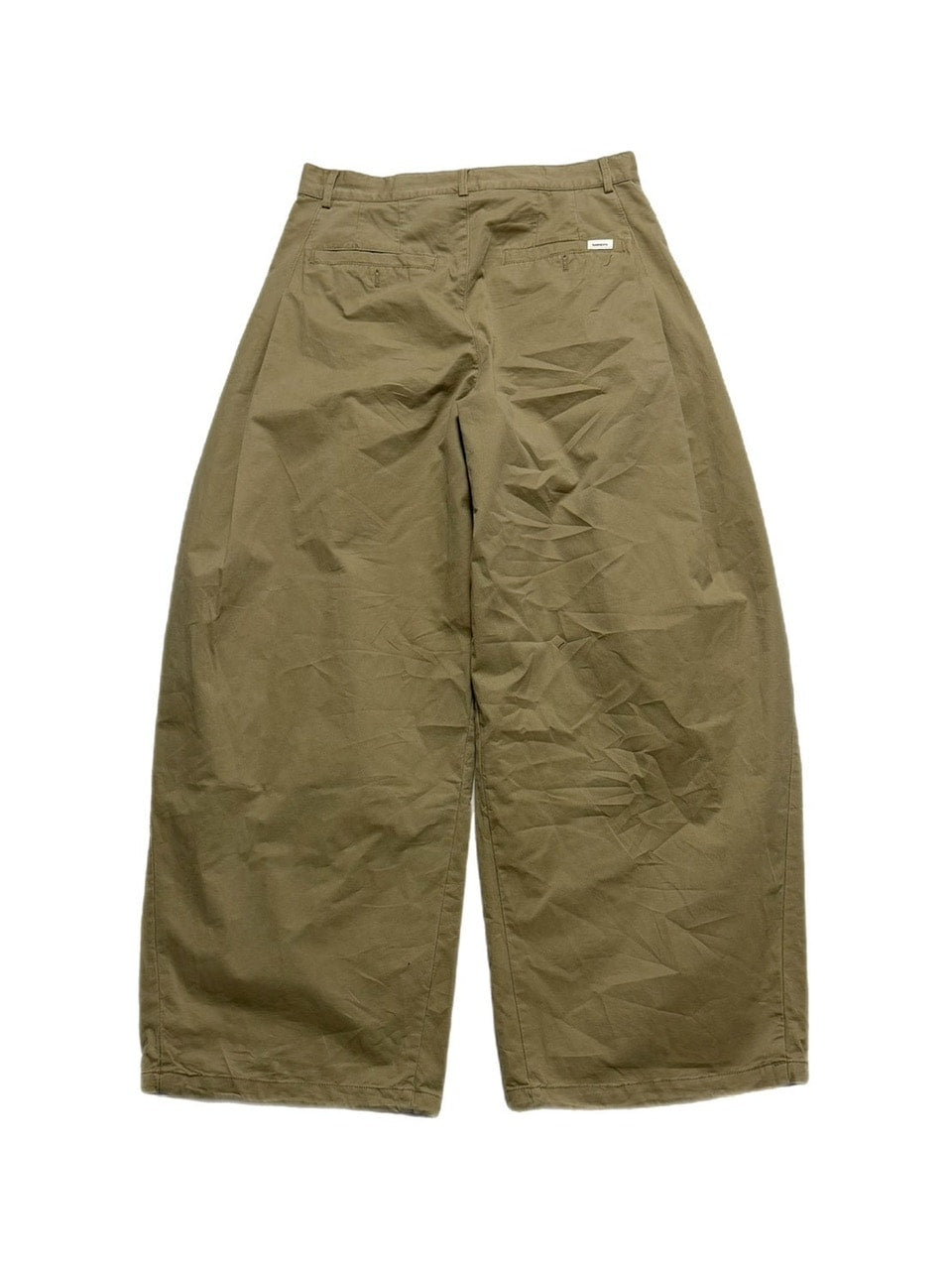 受注制【Chikashitsu +】pleats chino wide pants / 【チカシツプラス】プリーツチノワイドパンツ (2color)