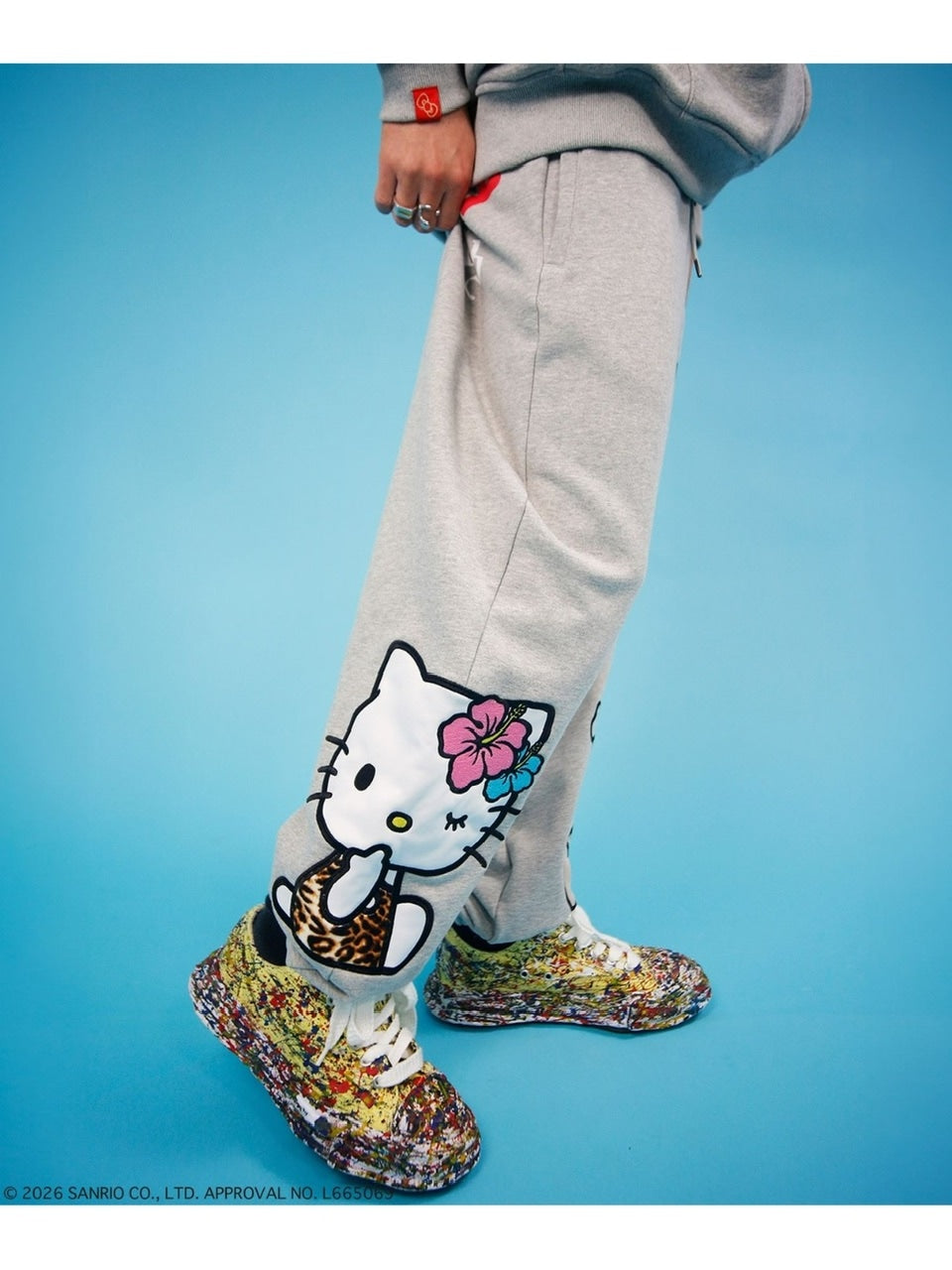 【GALFY×KITTY】仲子スウェパン / 【ガルフィー×キティー】キティスウェットパンツ