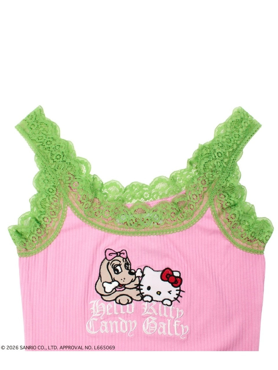 【GALFY×KITTY】仲子レースタンク / 【ガルフィー×キティー】キティレースキャミソール