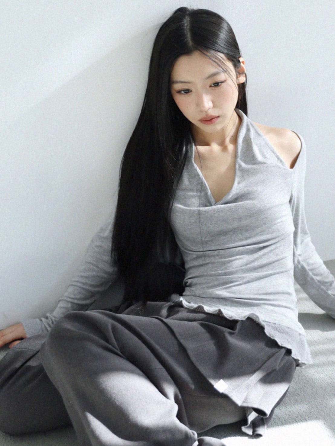 12/21 20:00 発売【Uglyshadow】TULIP LONG SKIRT PANTS
