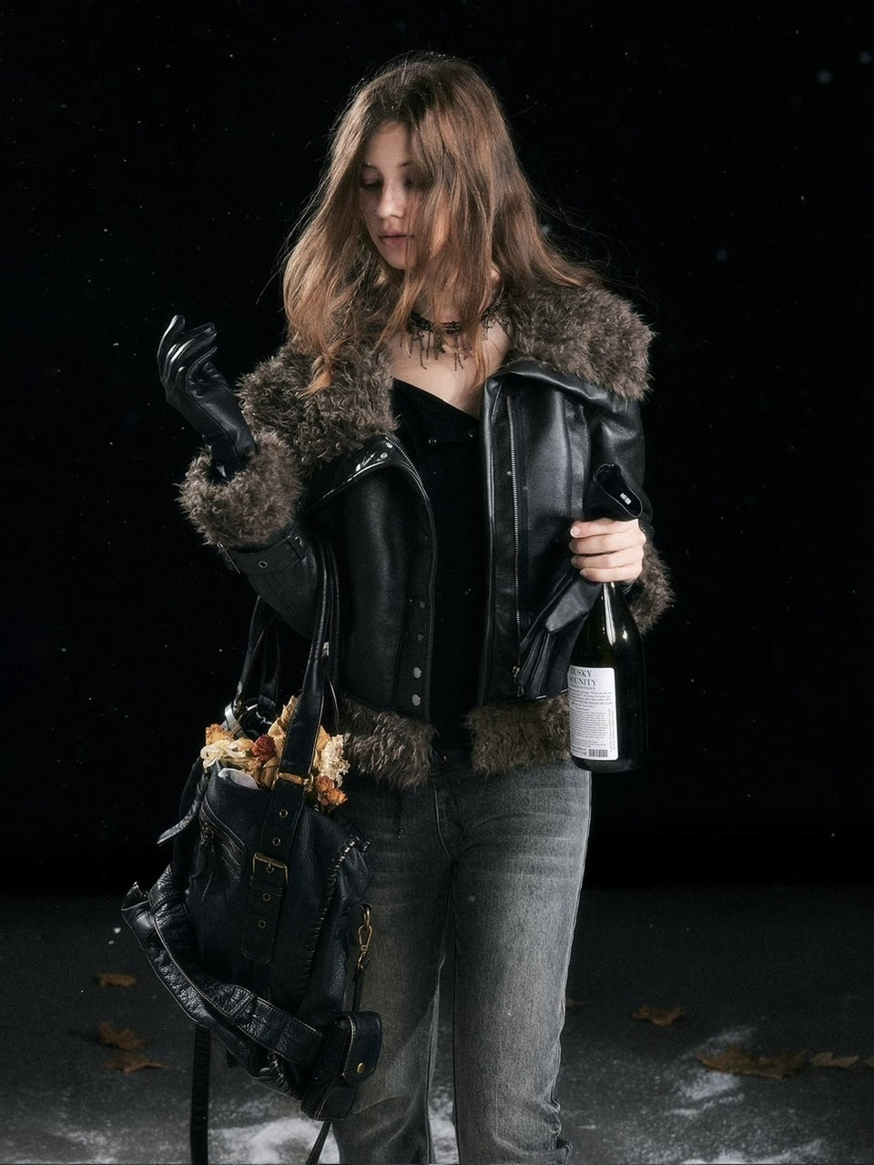 【Cest Nous】Faux Fur-Lined Coat / 【セヌー】ファーラインコーティングジャケット