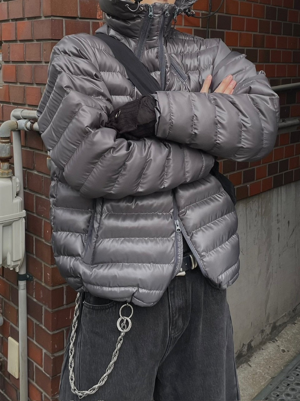 受注制【Chikashitsu +】5 zip puffer jacket / 【チカシツプラス】ファイブジップパファージャケット (4color)