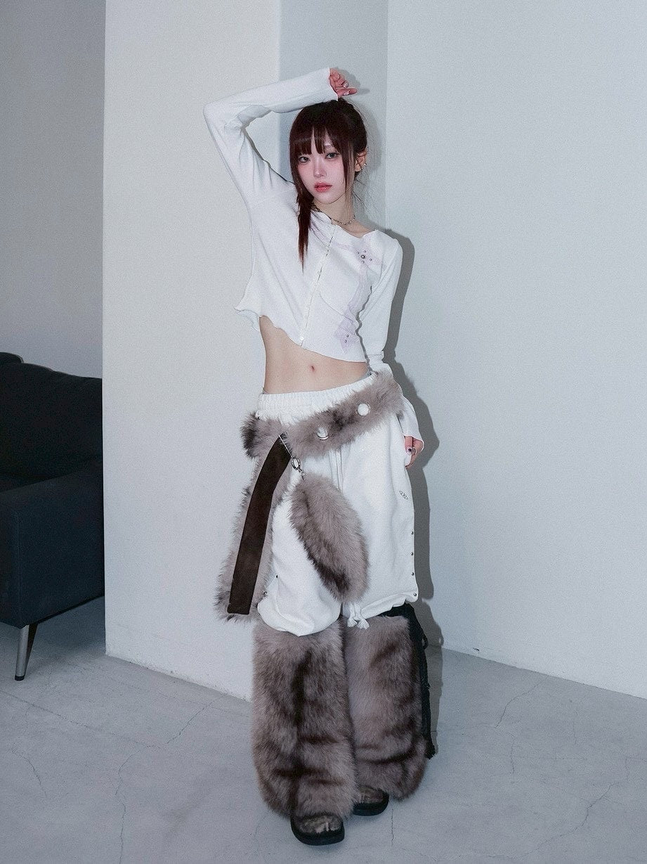 1/2 20:00発売【CHERRYQUIRI】fur loop eyelet belt