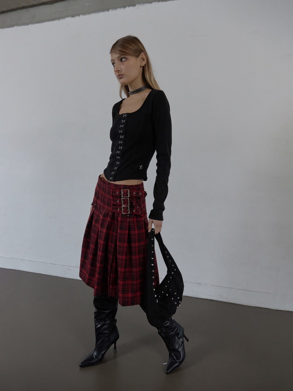 【SETUP‐EXE】SUEDE STUDDED SHOULDER BAG / 【セットアップエグゼ】スエードスタッズショルダーバッグ