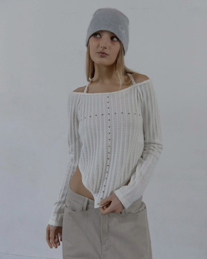 【SETUP‐EXE】ANGORA LOGO BEANIE / 【セットアップエグゼ】アンゴラロゴビーニー