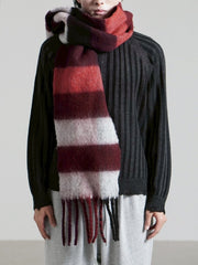 受注制【Chikashitsu +】wool check muffler / 【チカシツプラス】ウールチェックマフラー (2color)