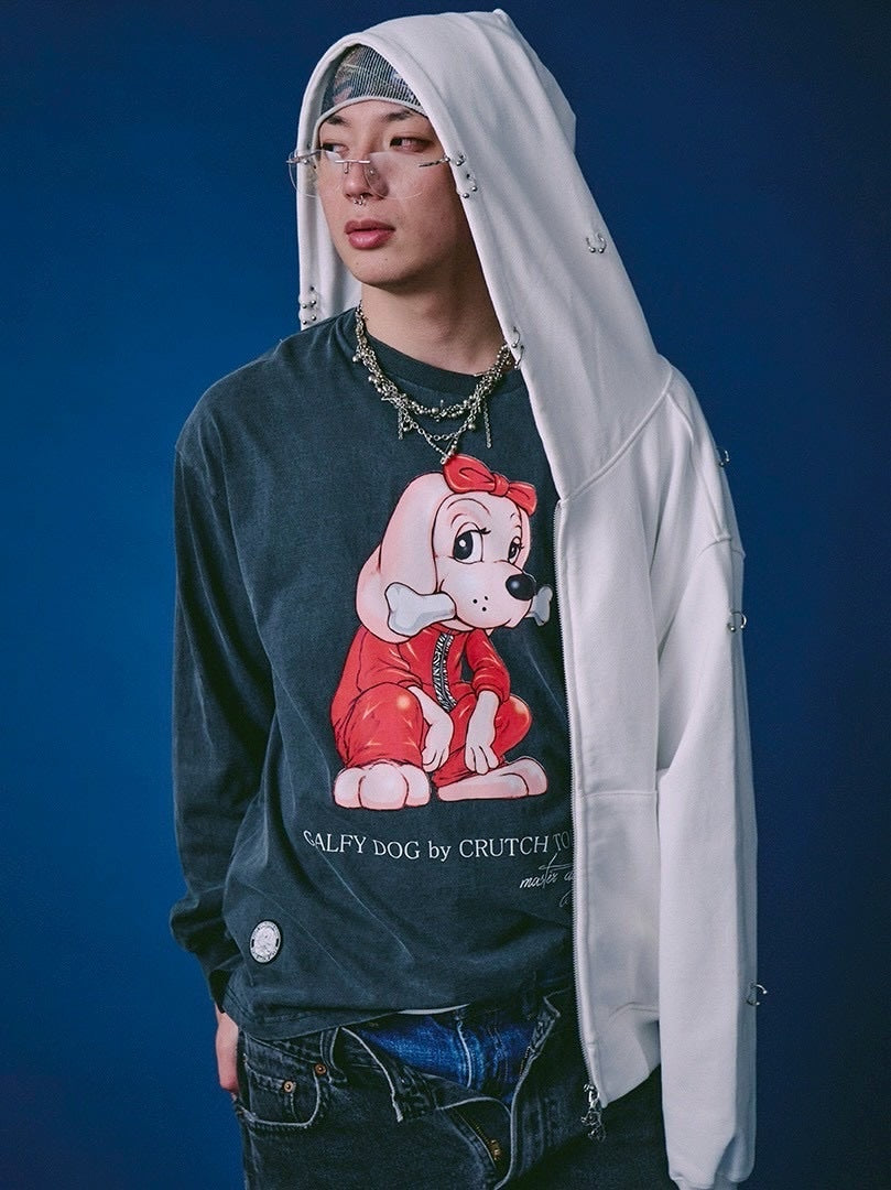 【GALFY】バチバチピアスパーカー / 【ガルフィー】バチバチピアスパーカー