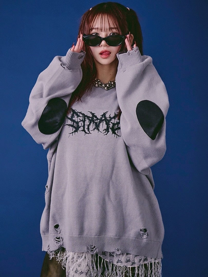 【GALFY】バチバチピアスニット / 【ガルフィー】バチバチピアスニット