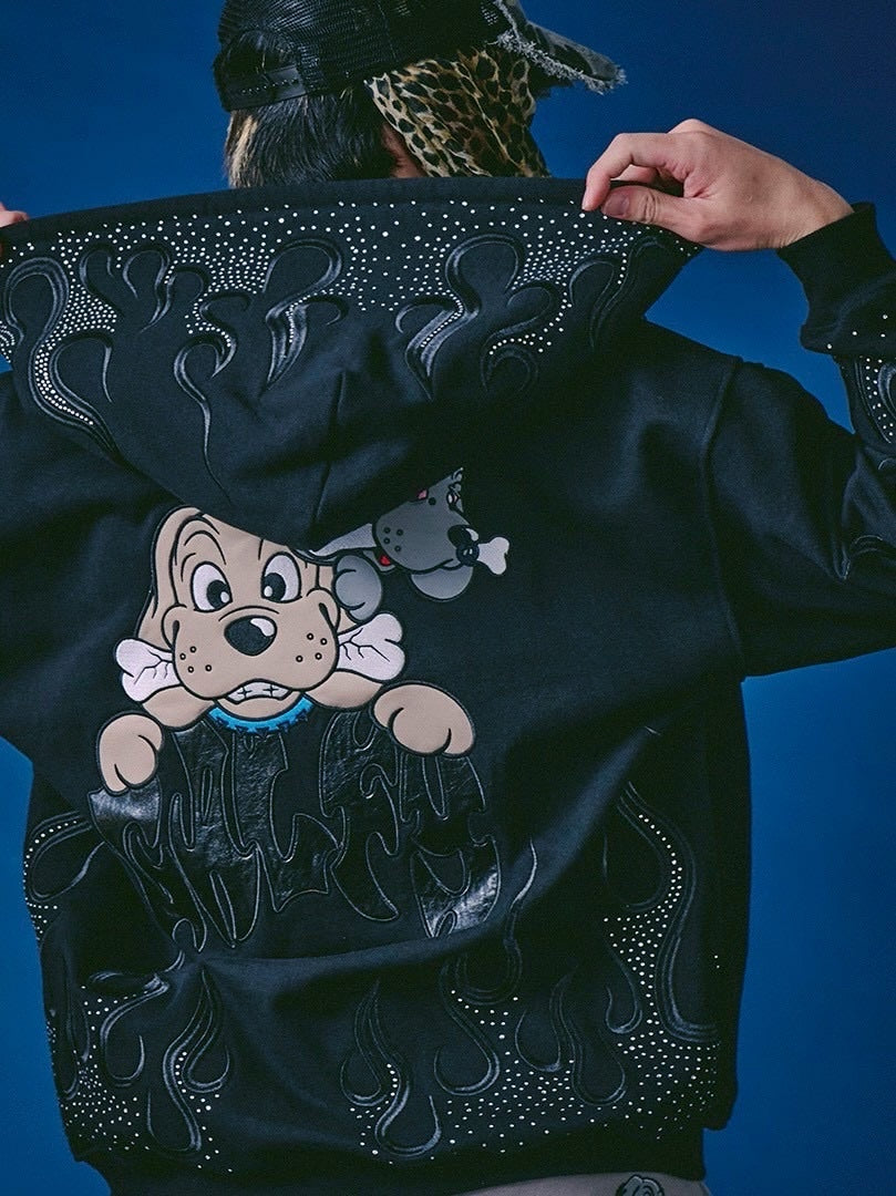 【GALFY】ファイヤーピカピカZIPパーカー / 【ガルフィー】ファイヤーピカピカZIPパーカー