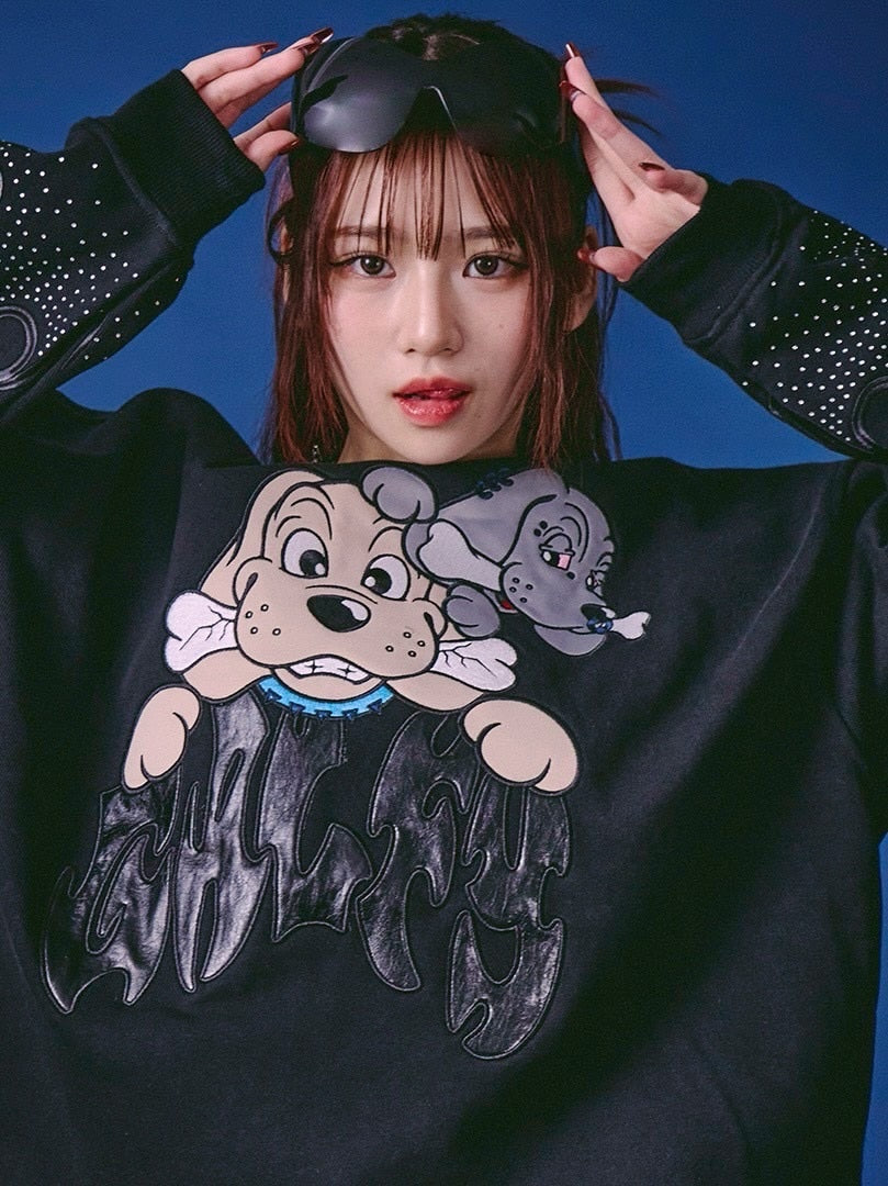 【GALFY】ファイヤーピカピカスウェット / 【ガルフィー】ファイヤーピカピカスウェット