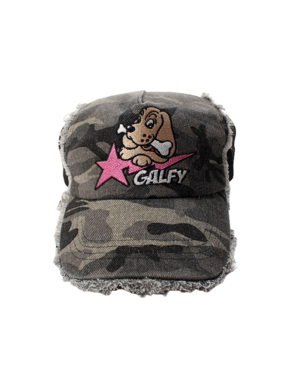 【GALFY】星のわんちゃんボロボロCAP / 【ガルフィー】星のわんちゃんボロボロCAP