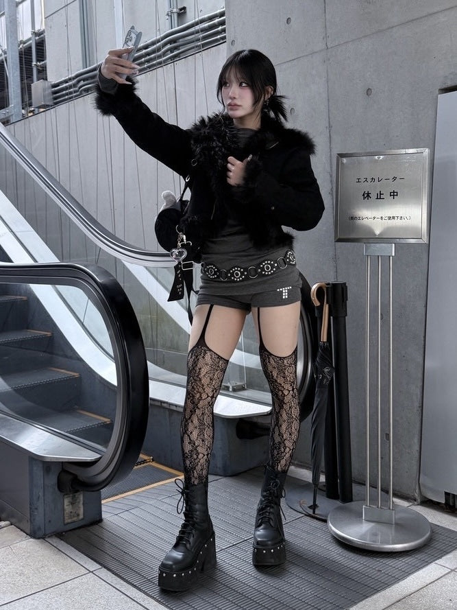 受注制【nmtc +】mouton fur tight jacket / 【エヌエムティーシープラス】ムートンファータイトジャケット (2color)