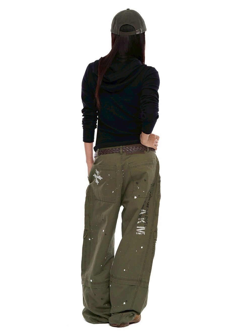 【AAKAM】Numbering Hooded Long Sleeve