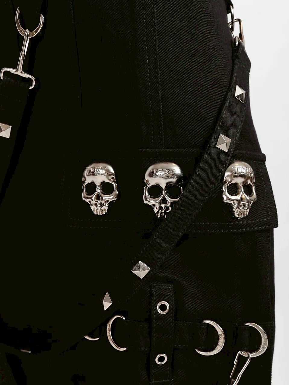 【TRIPP nyc】SKULL STUD DENIM DARK STREET PANT[BD3691M] / 【トリップ ニューヨーク 】ボンテージスカルスタッズデニムパンツ