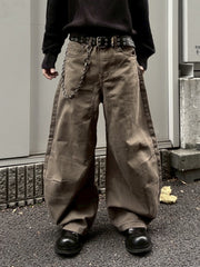 国際配送【youll】curve baggy pants (2color)