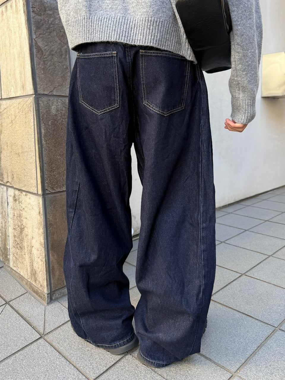 東京店WEB限定受注制【Chikashitsu +】balloon wide denim pants / 【チカシツプラス】バルーンワイドデニムパンツ (2color)