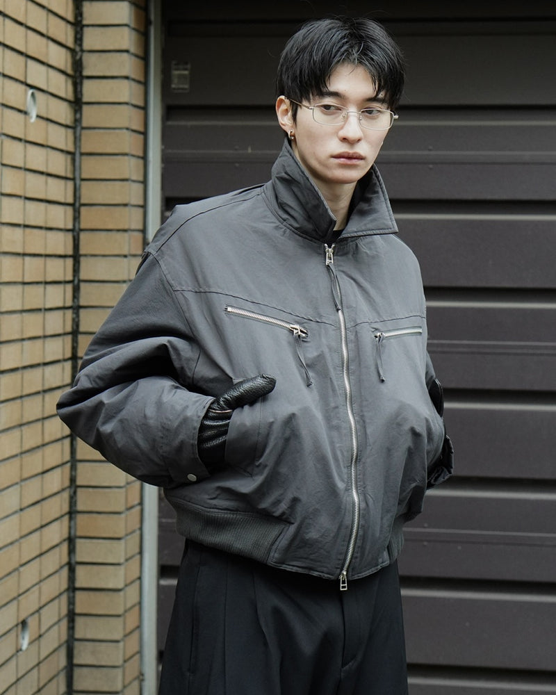 東京店WEB限定受注制【Chikashitsu +】biker short jacket / 【チカシツプラス】バイカーショートジャケット (3color)