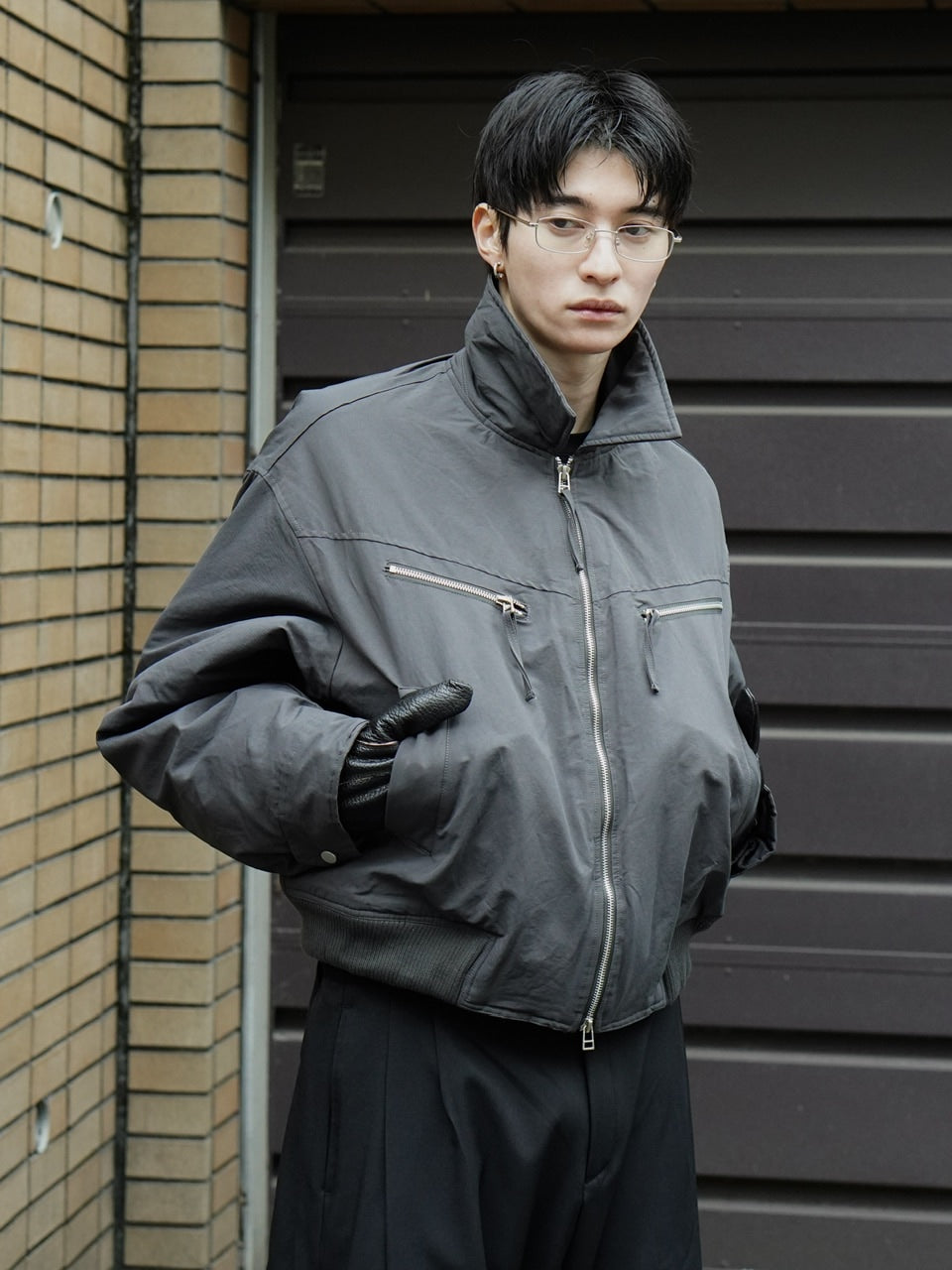 東京店WEB限定受注制【Chikashitsu +】biker short jacket / 【チカシツプラス】バイカーショートジャケット (3color)