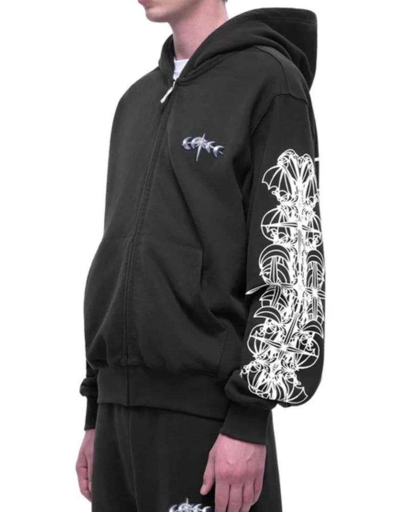 【The Boy Has No Patience】TBHNP LUMINOUS DAWN ASTRAL LOGO ZIP HOODIE / 【ザボーイハズノーペーシェンス】アストラルロゴジップパーカー