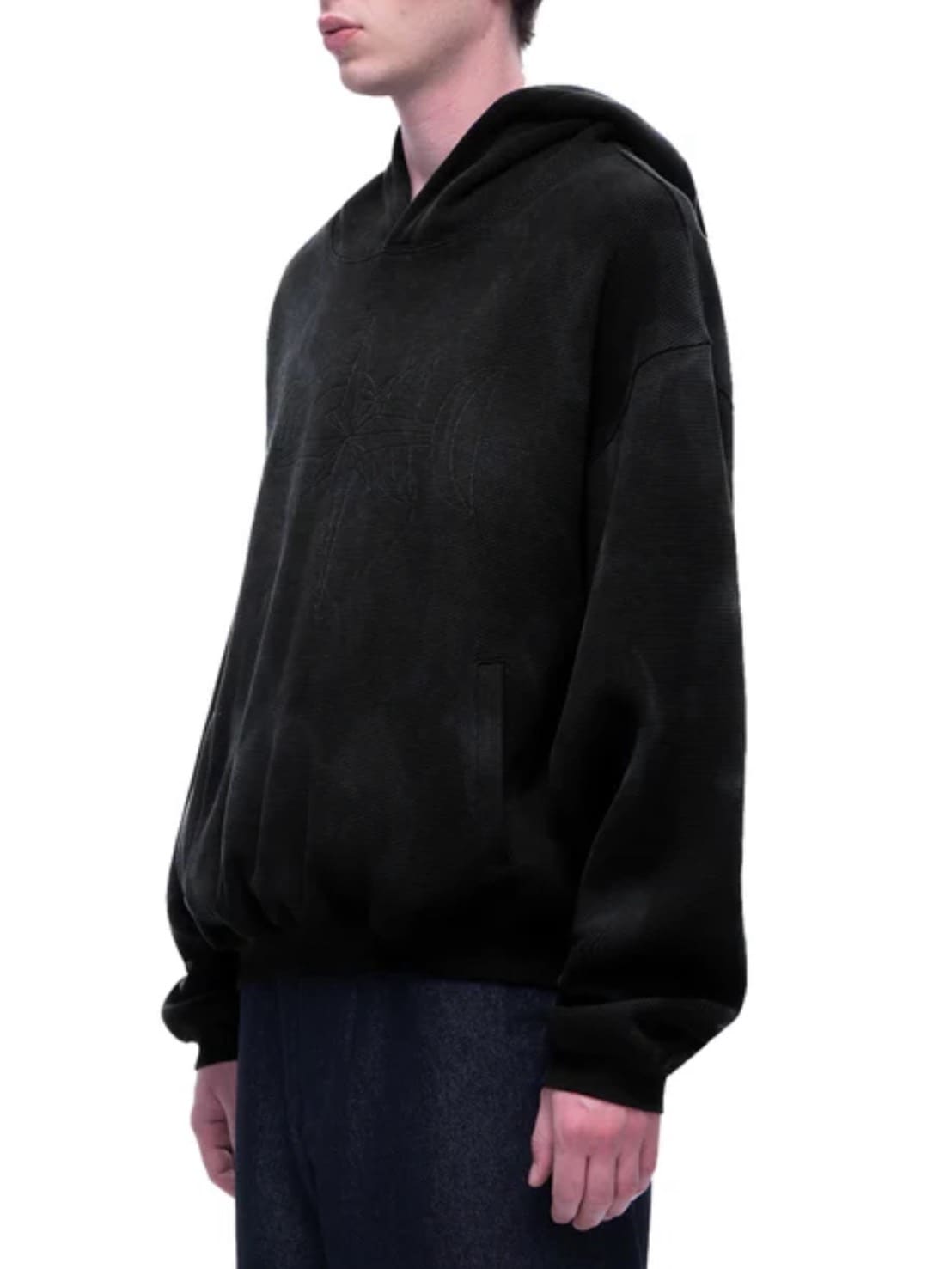 【The Boy Has No Patience】LUMINOUS DAWN EMBROIDERED LOGO HOODIE / 【ザボーイハズノーペーシェンス】ロゴプルオーバーパーカー