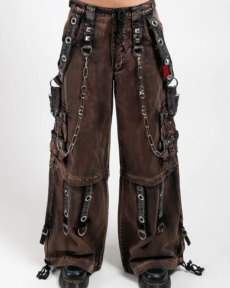 【TRIPP nyc】POWER WASH PANT[AF7245MB] / 【トリップ ニューヨーク 】ボンテージストラップウォッシュワイドデニムパンツ
