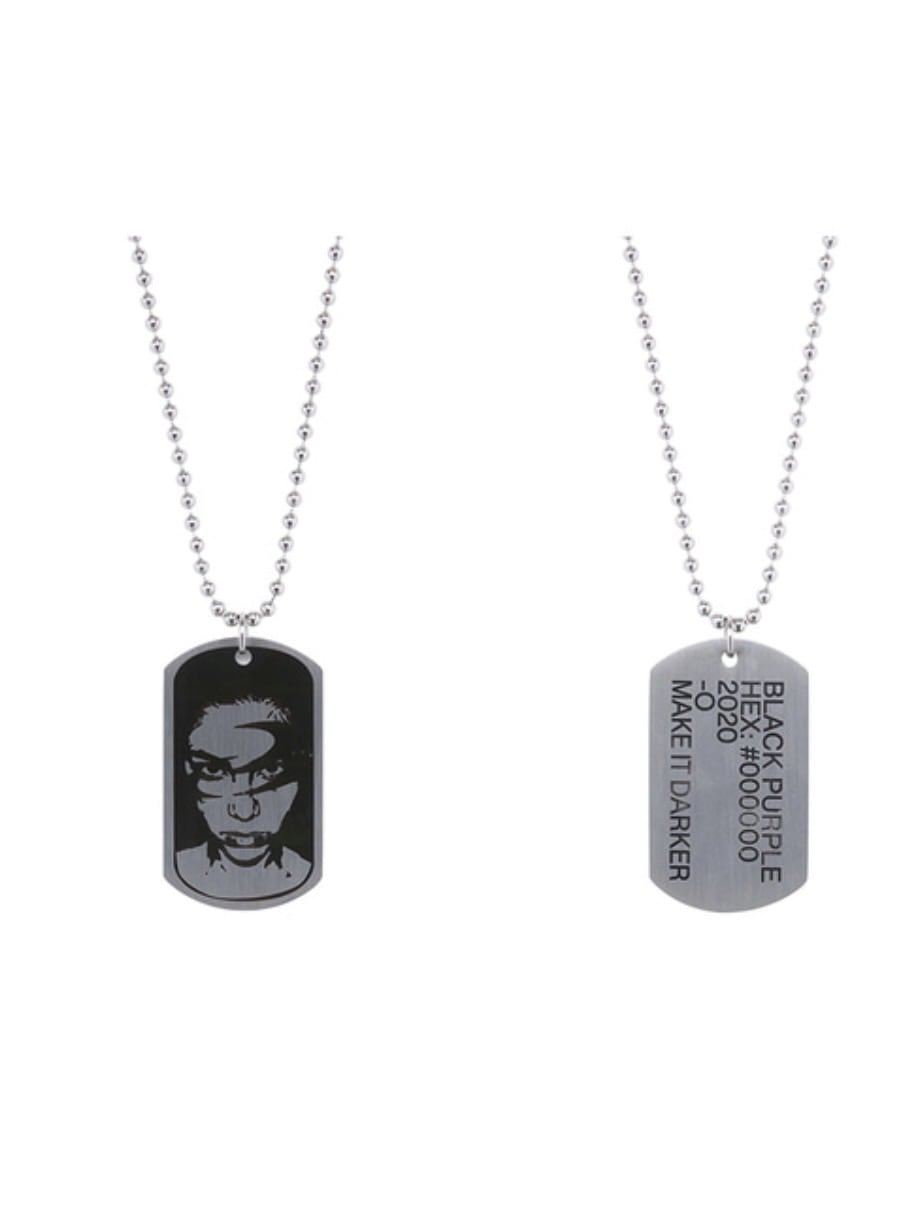 【BLACK PURPLE】Index Tag Necklace