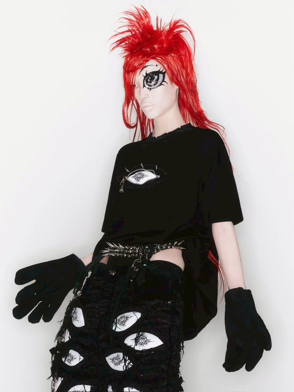 2/28 20:00発売【UNIZ】Monster Zip Eye T-Shirt / 【ユニズ】ジップアイ半袖Tシャツ
