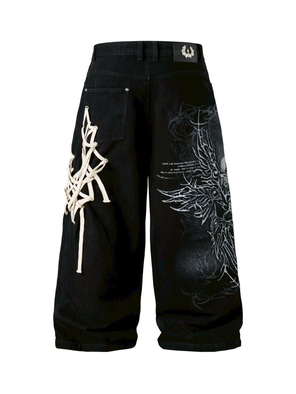2/28 20:00発売【UNIZ】UNIZ Sigil Pants / 【ユニズ】グラフィックデニムパンツ