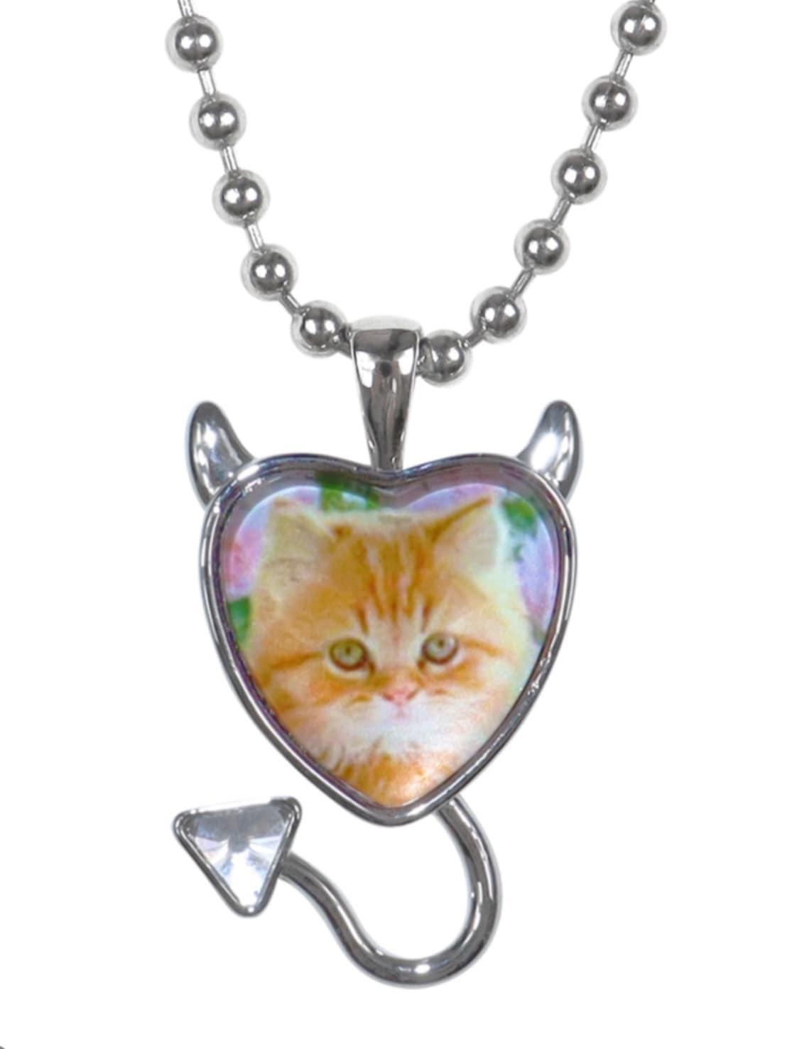 【HURJABOYACC】DEVIL HEART CHAIN NECKLACE CAT